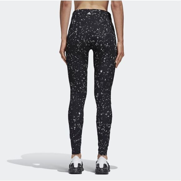 Brand New Adidas x HYKE Tokyo Black & White Marble Splattered Performance Leggin - Picture 5 of 9